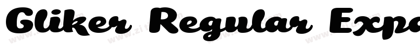 Gliker Regular Expan字体转换